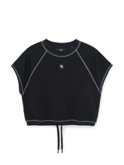 Women's Varsity Lettering Half Sleeve Sweatshirt