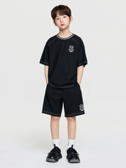 STEET BASIC WOVEN BIG LOGO T-SHIRT SET