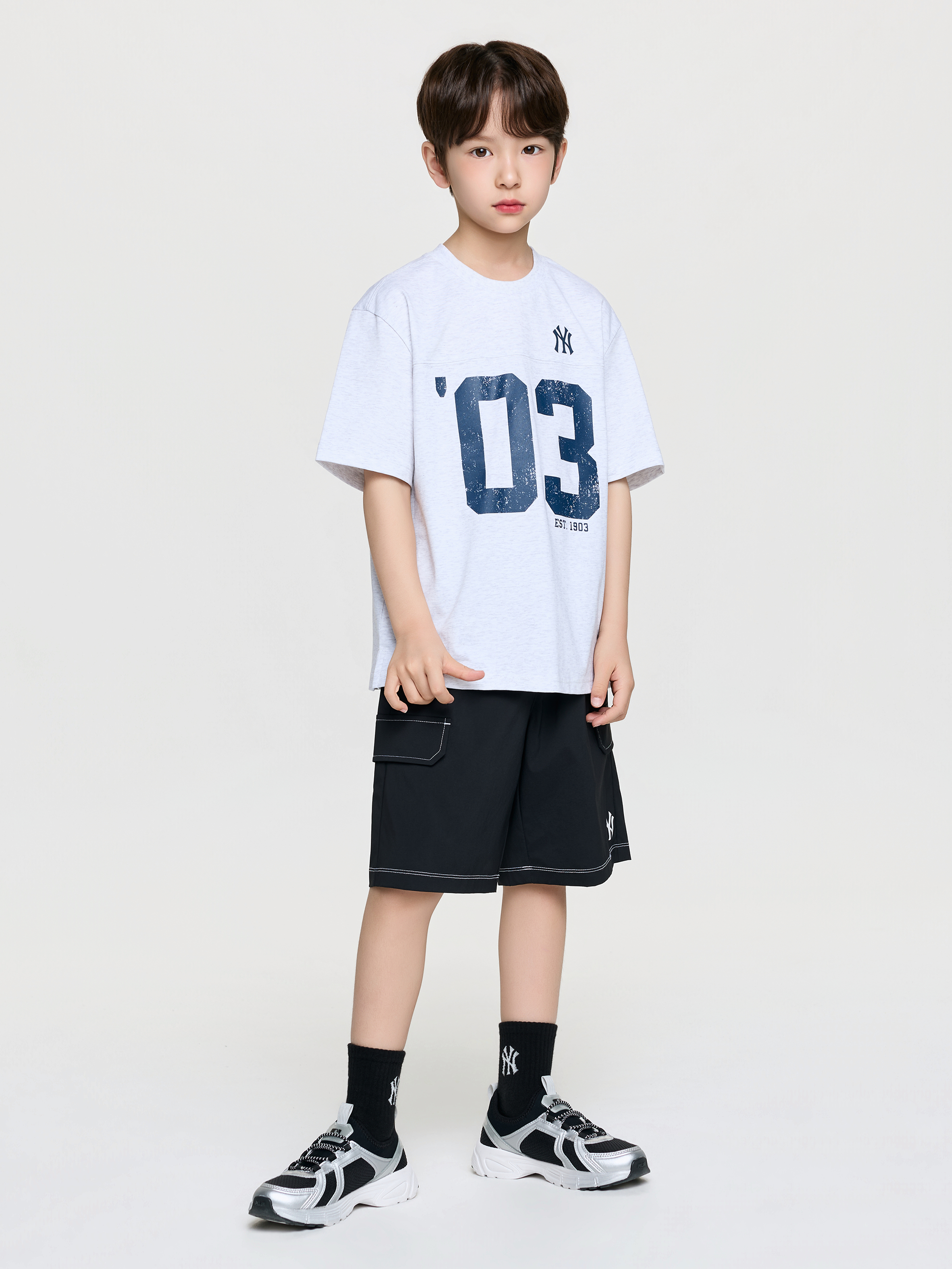 Sportive Varsity Number Artwork T-shirt Set