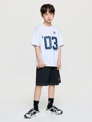 Sportive Varsity Number Artwork T-shirt Set
