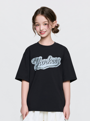 STREET MONOGRAM DENIM CURSIVE T-shirt