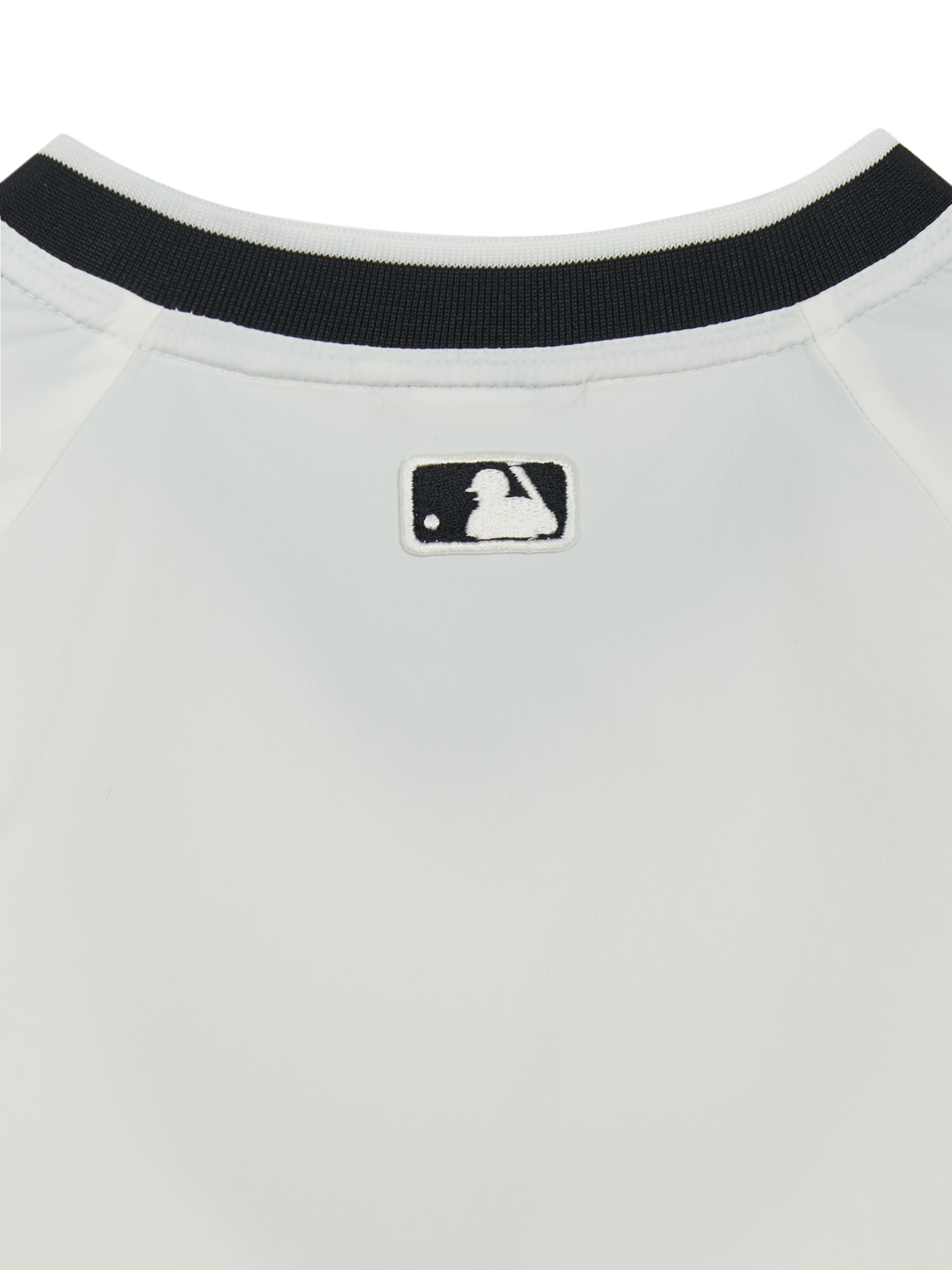 Sportive Varsity Woven Mesh Blocking T-shirt