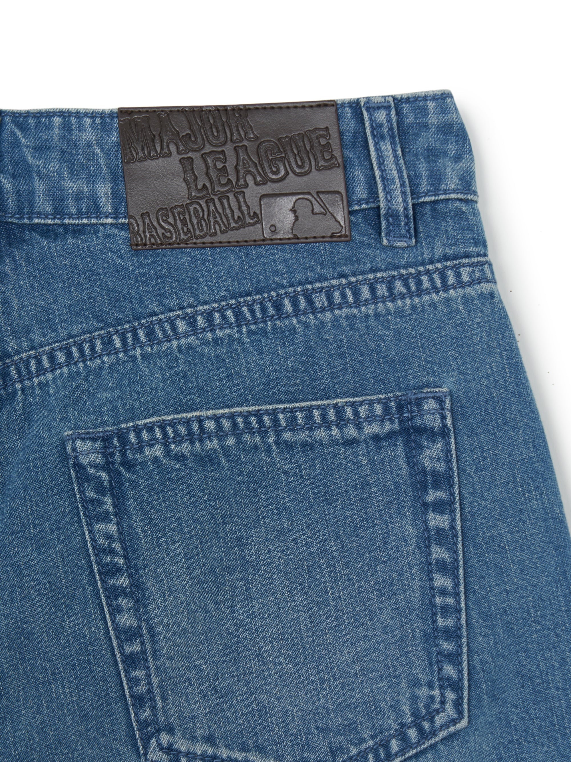 Women's Basic Small Logo Cargo Denim Wrap Skirt