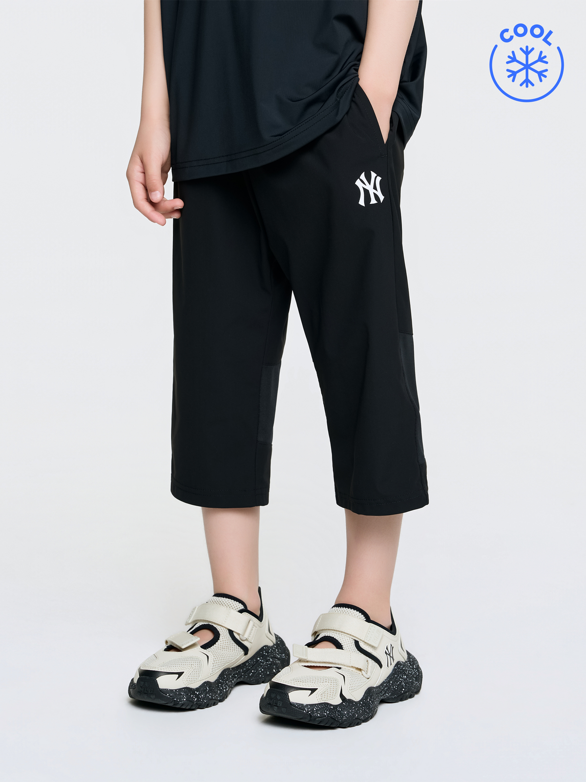 SPORTIVE TRICOT MESH-BLOCKING PANTS(3/4)