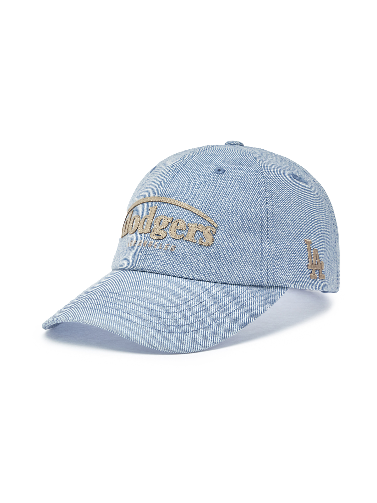 Vintage Denim Curve Logo Unstructured Ballcap