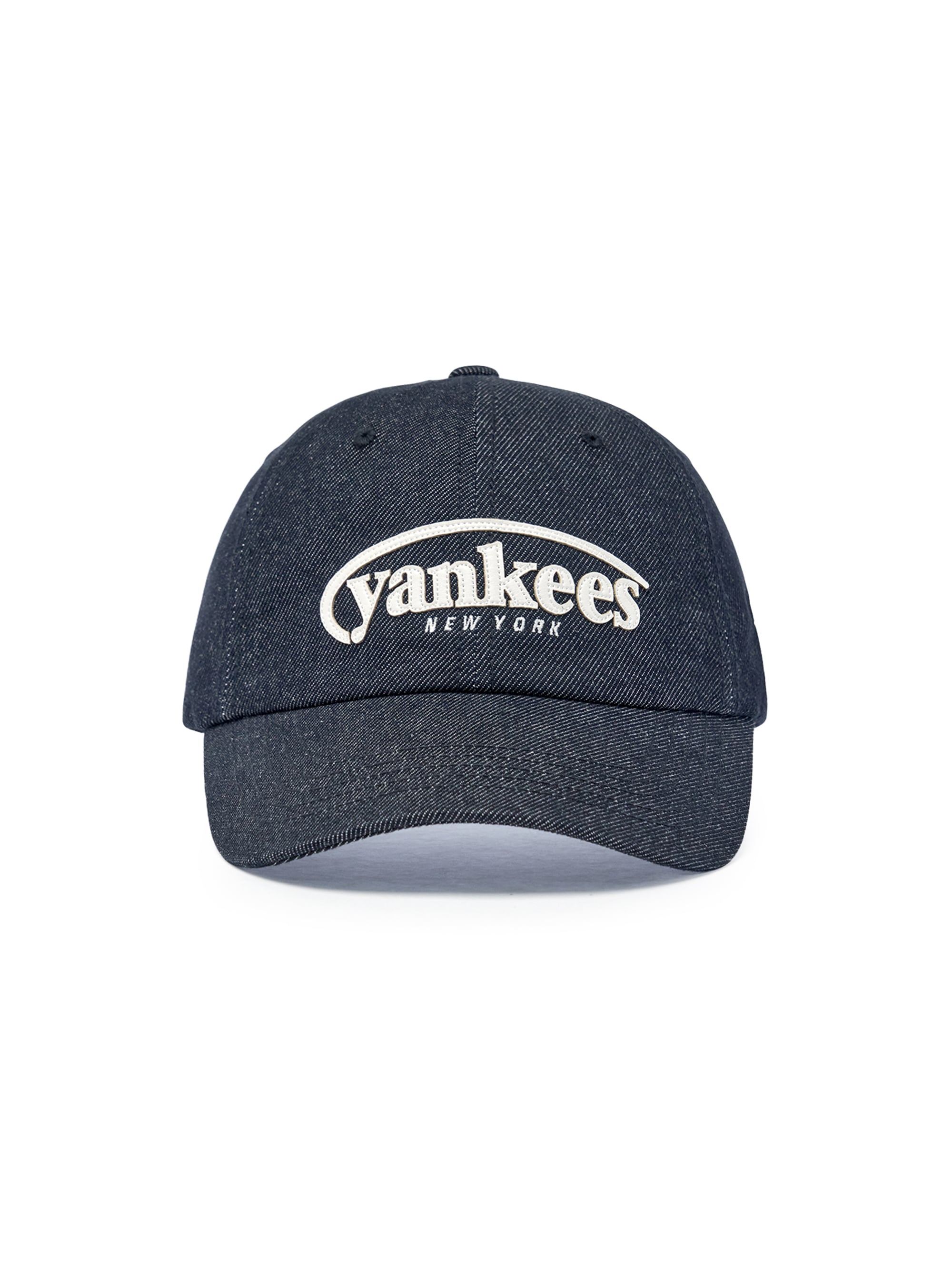 Vintage Denim Curve Logo Unstructured Ballcap