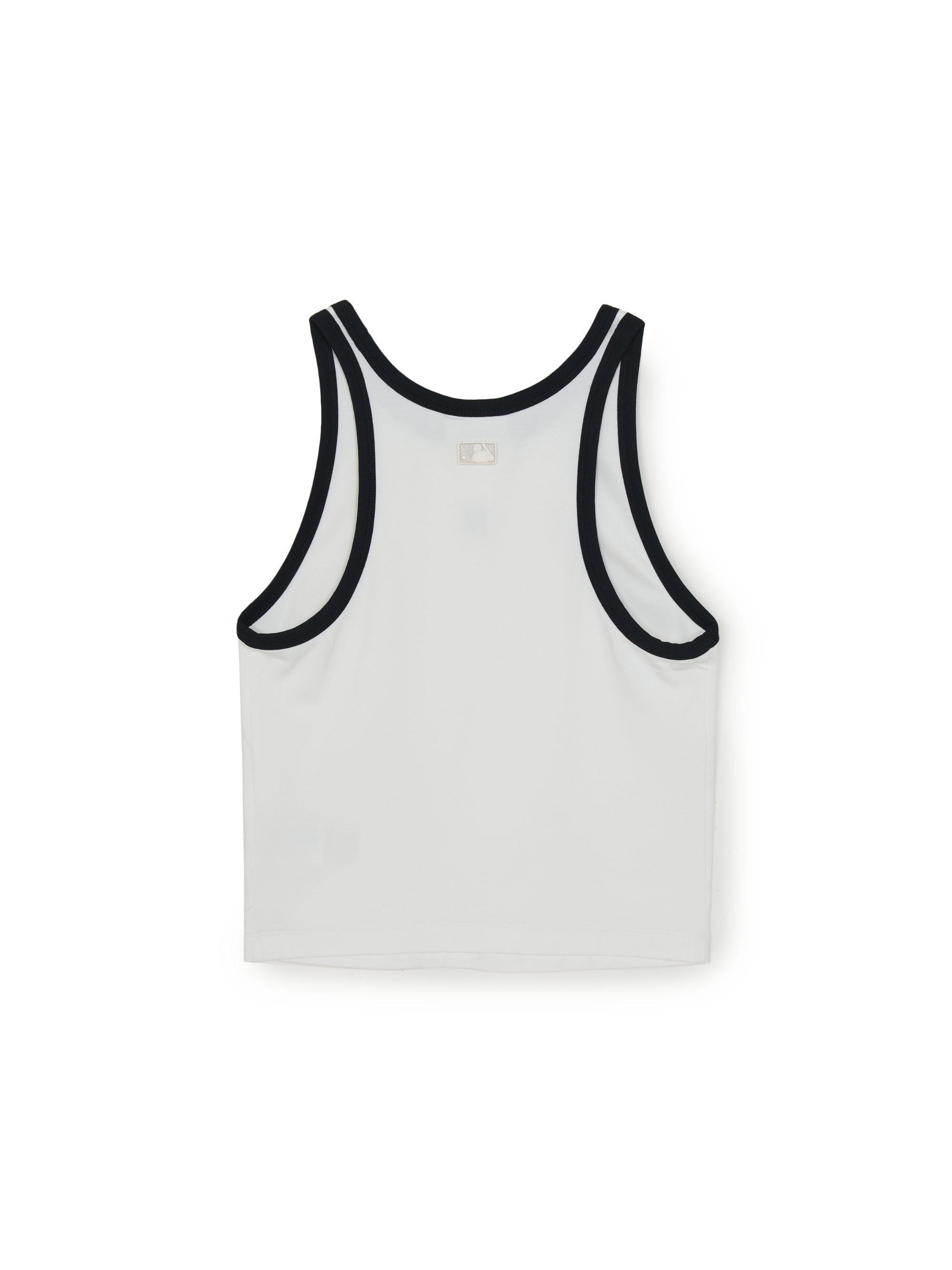 Women's Basic Ringer Crop Sleeveless T-shirt