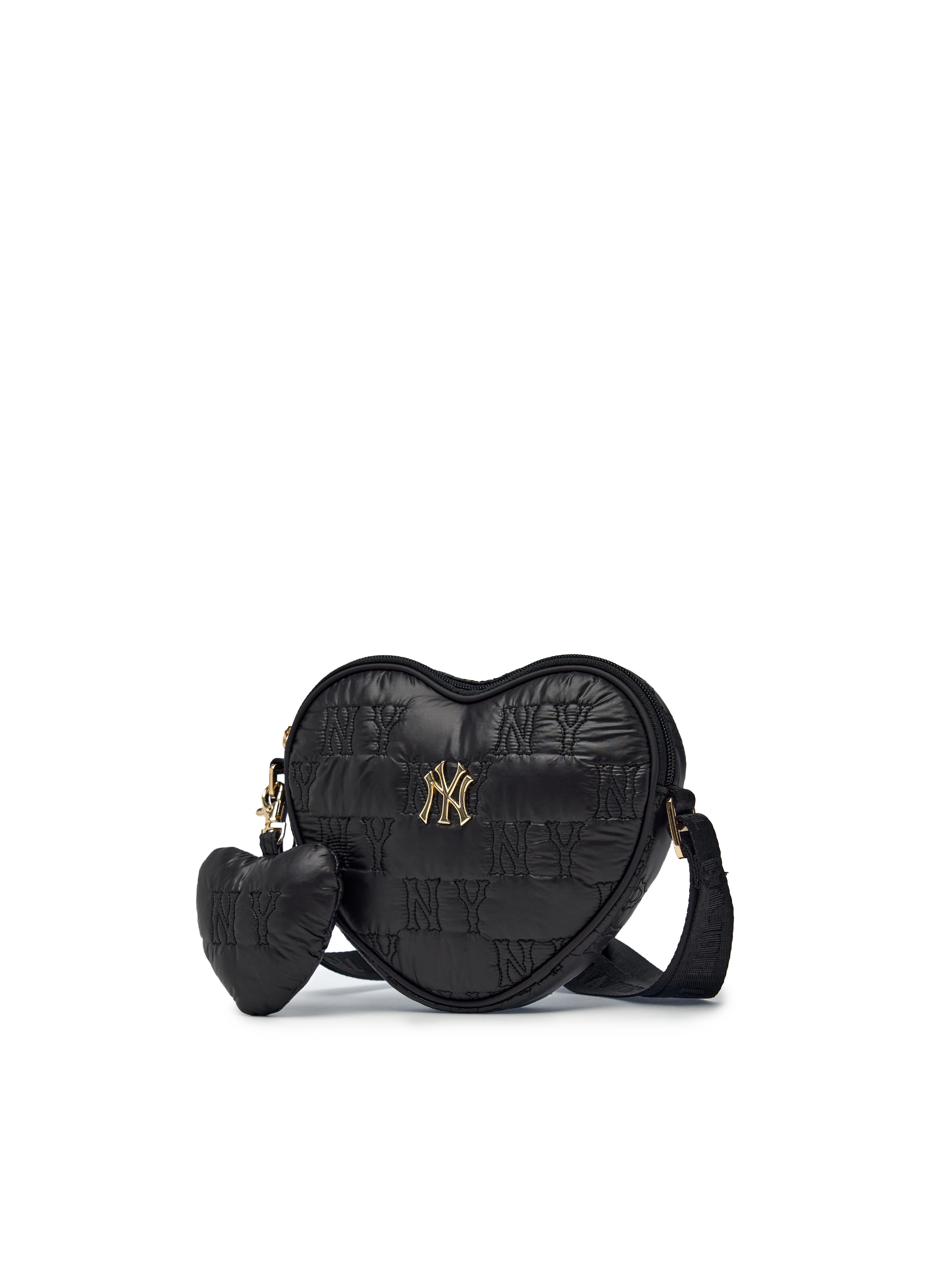 Quilted Monogram Heart Cross Bag