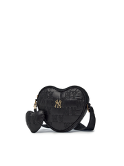 Quilted Monogram Heart Cross Bag