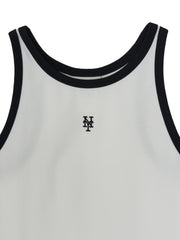 Women's Basic Ringer Crop Sleeveless T-shirt
