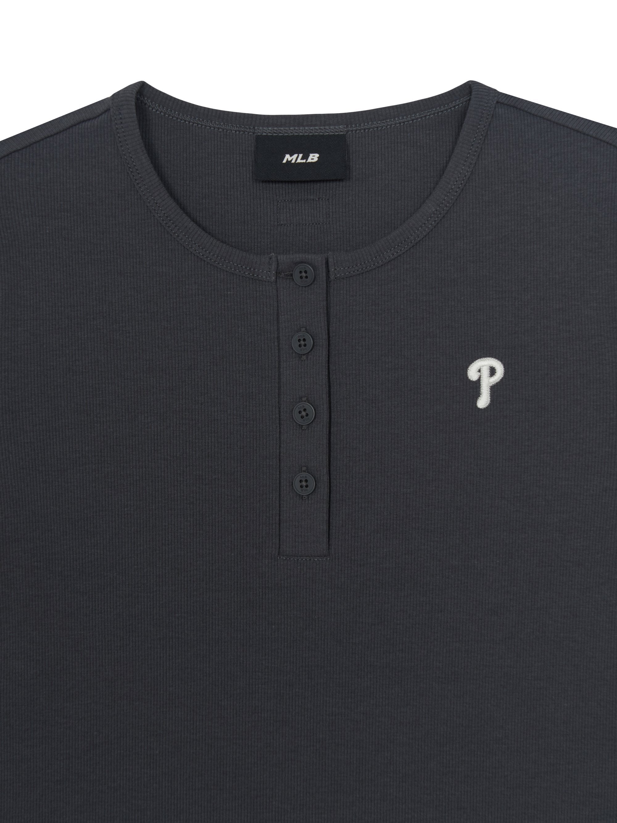 Women's Vintage Slim Henley Neck T-shirt
