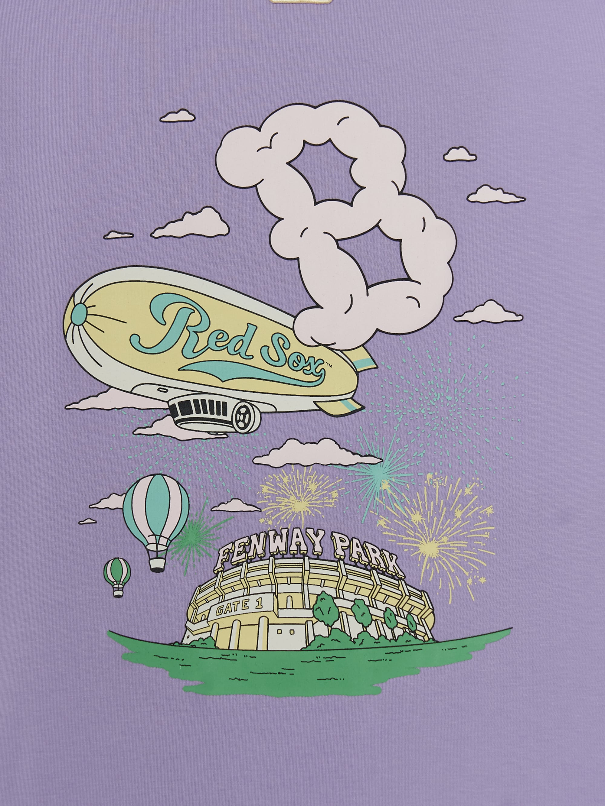 Sportive Summer Cloud Artwork T-shirt