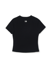 Women's Cut Out Detail Slim Semi Crop T-Shirts