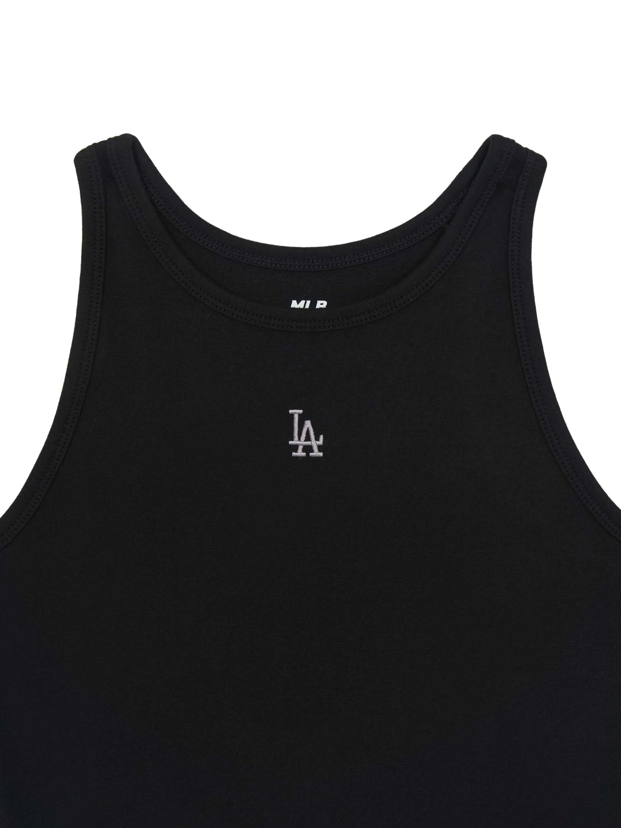 Women's Basic Small Logo Slim Crop Sleeveless T-shirts