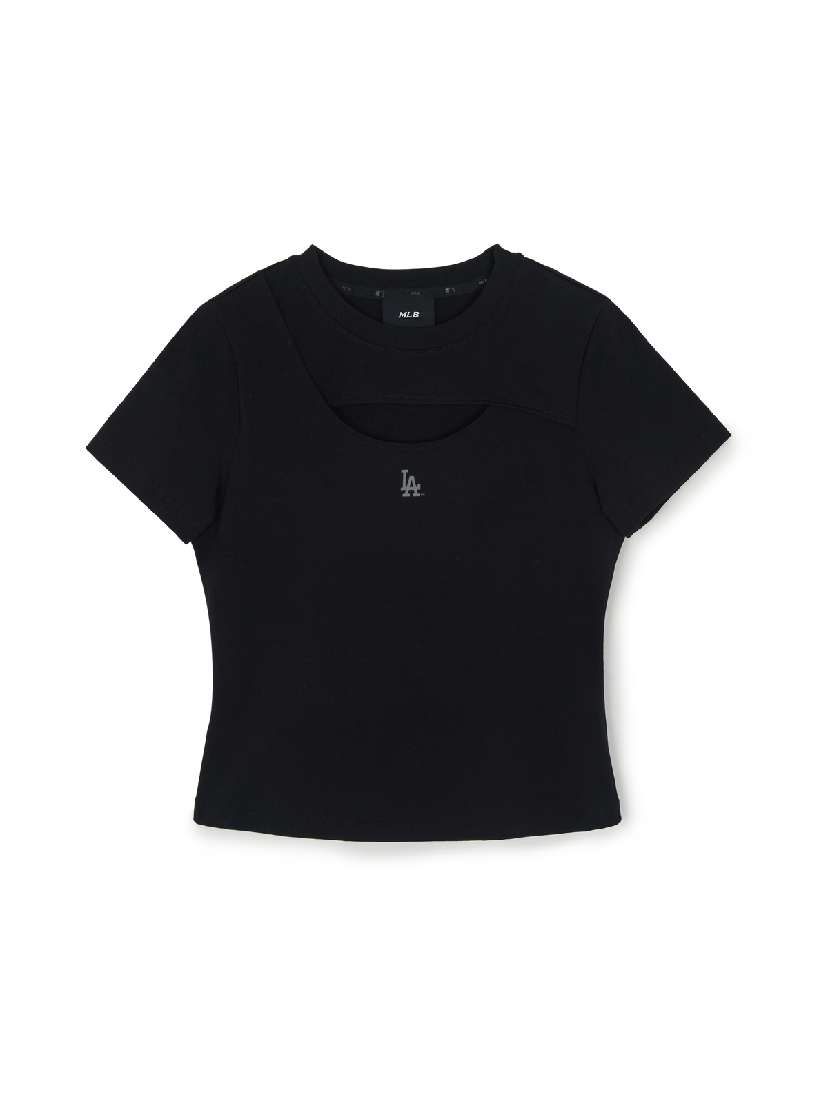 Women's Cut Out Detail Slim Semi Crop T-Shirts