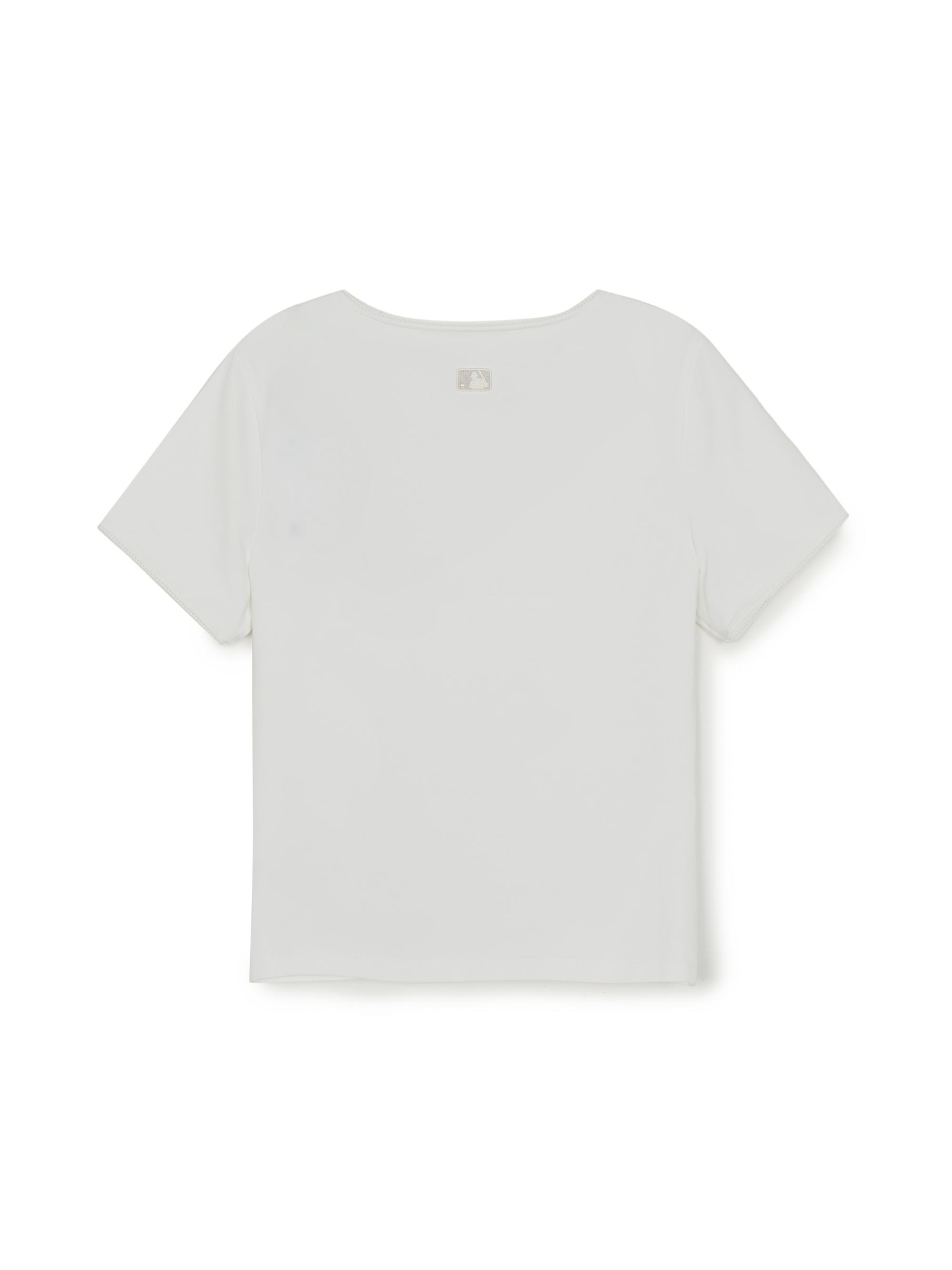Women's Basic Lace Square Neck Slim Semi Crop T-shirts