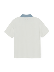 Basic Small Letter Comfortable Fit Polo T-Shirts