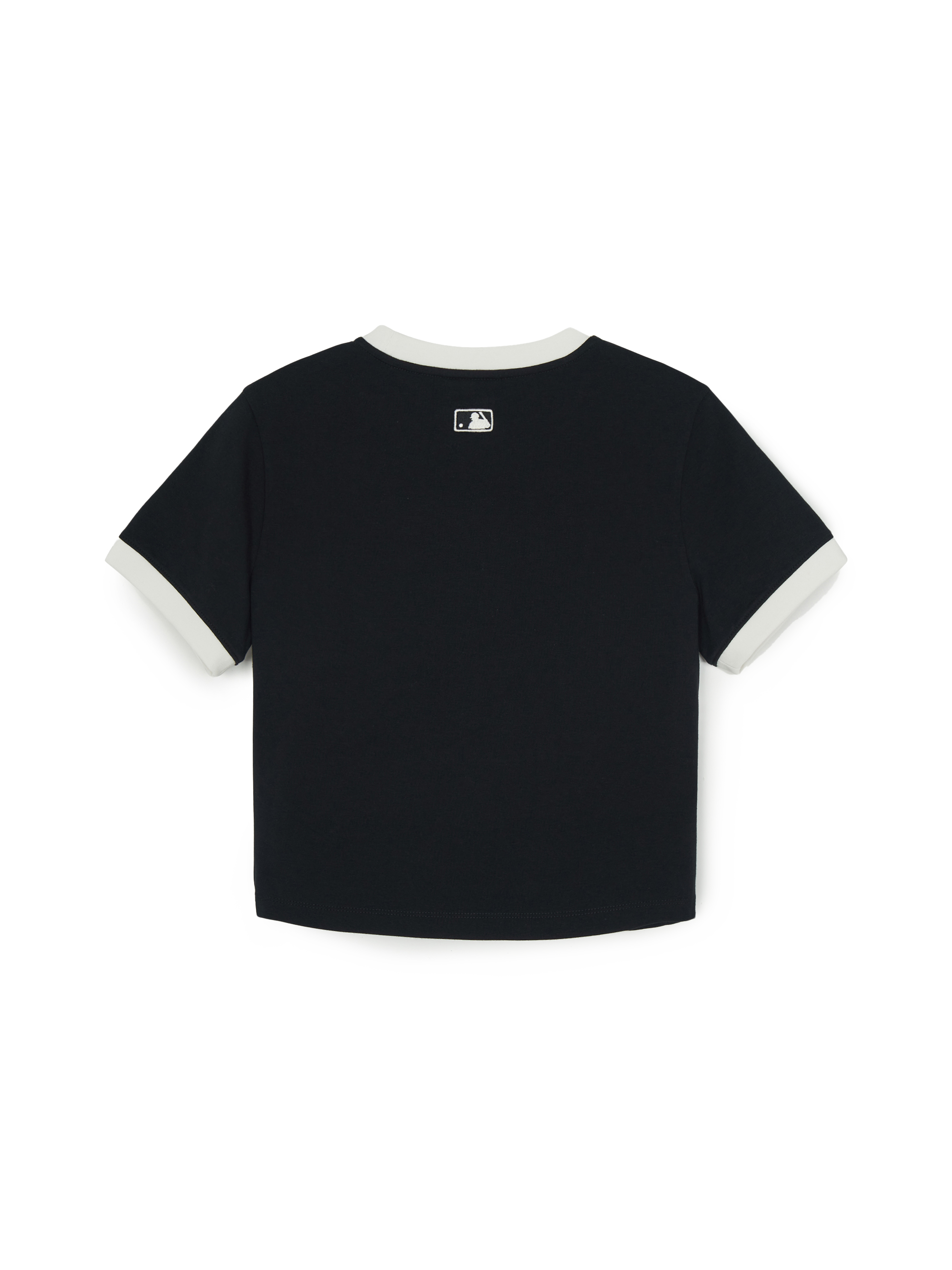 Women's Sportive Cursive Ringer Crop T-shirts