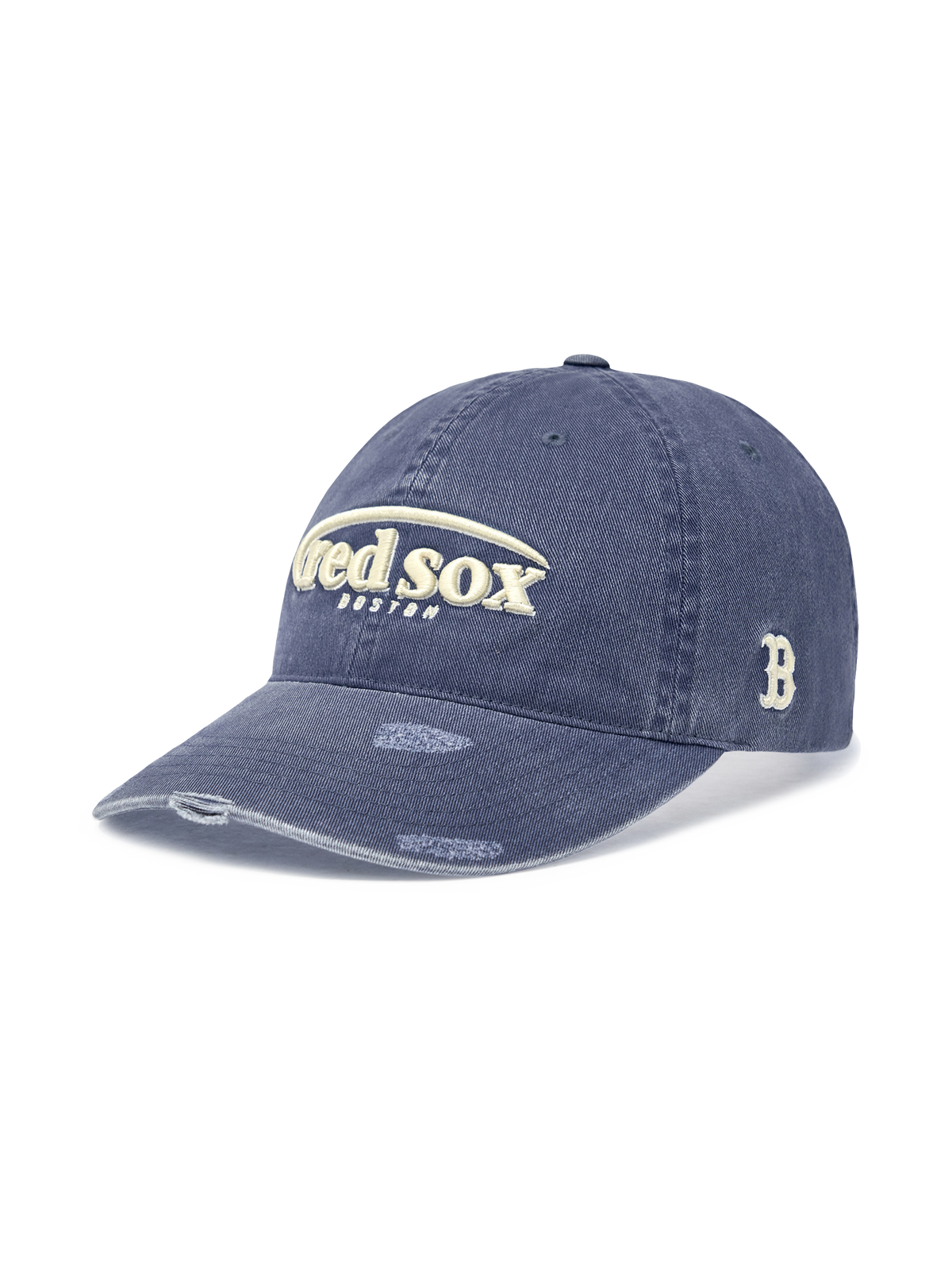 Vintage Damage Curve Logo Unstructured Ballcap