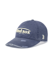 Vintage Damage Curve Logo Unstructured Ballcap