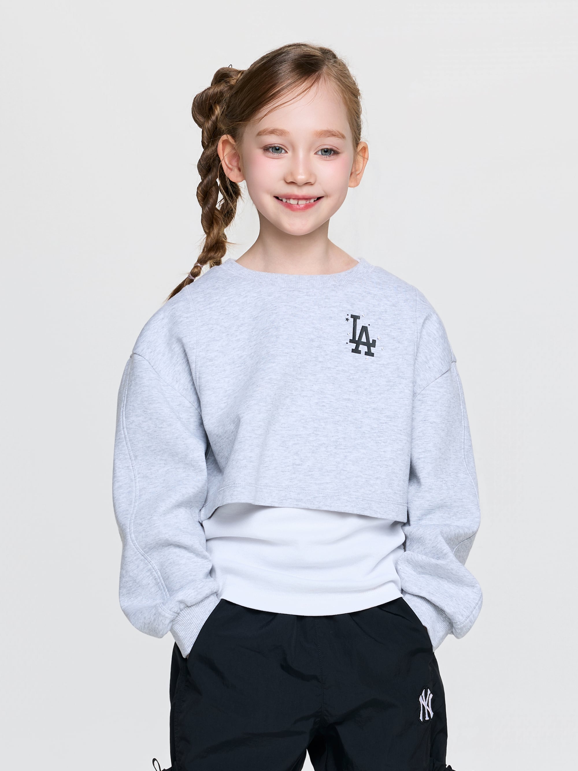 Street Girl's Layered Sweatshirt