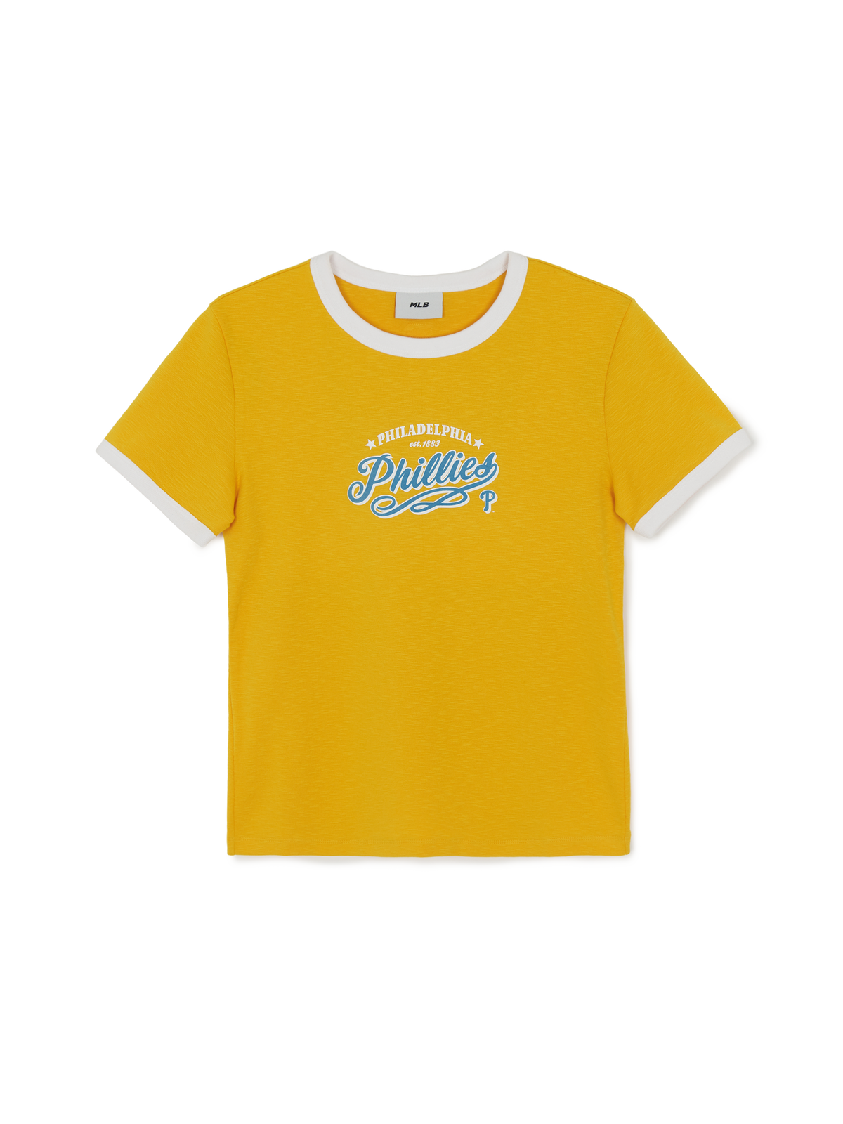 Women's Varsity Lettering Slim Slub Ringer T-shirts