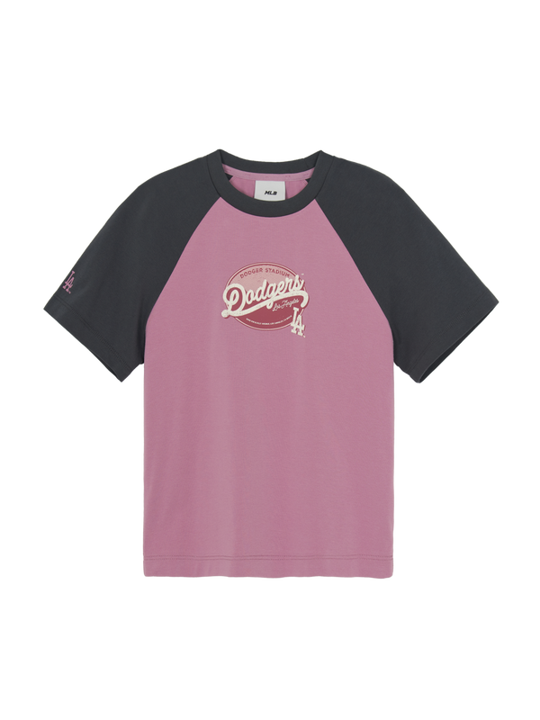 Women's Vintage Color Block Crop T-Shirts