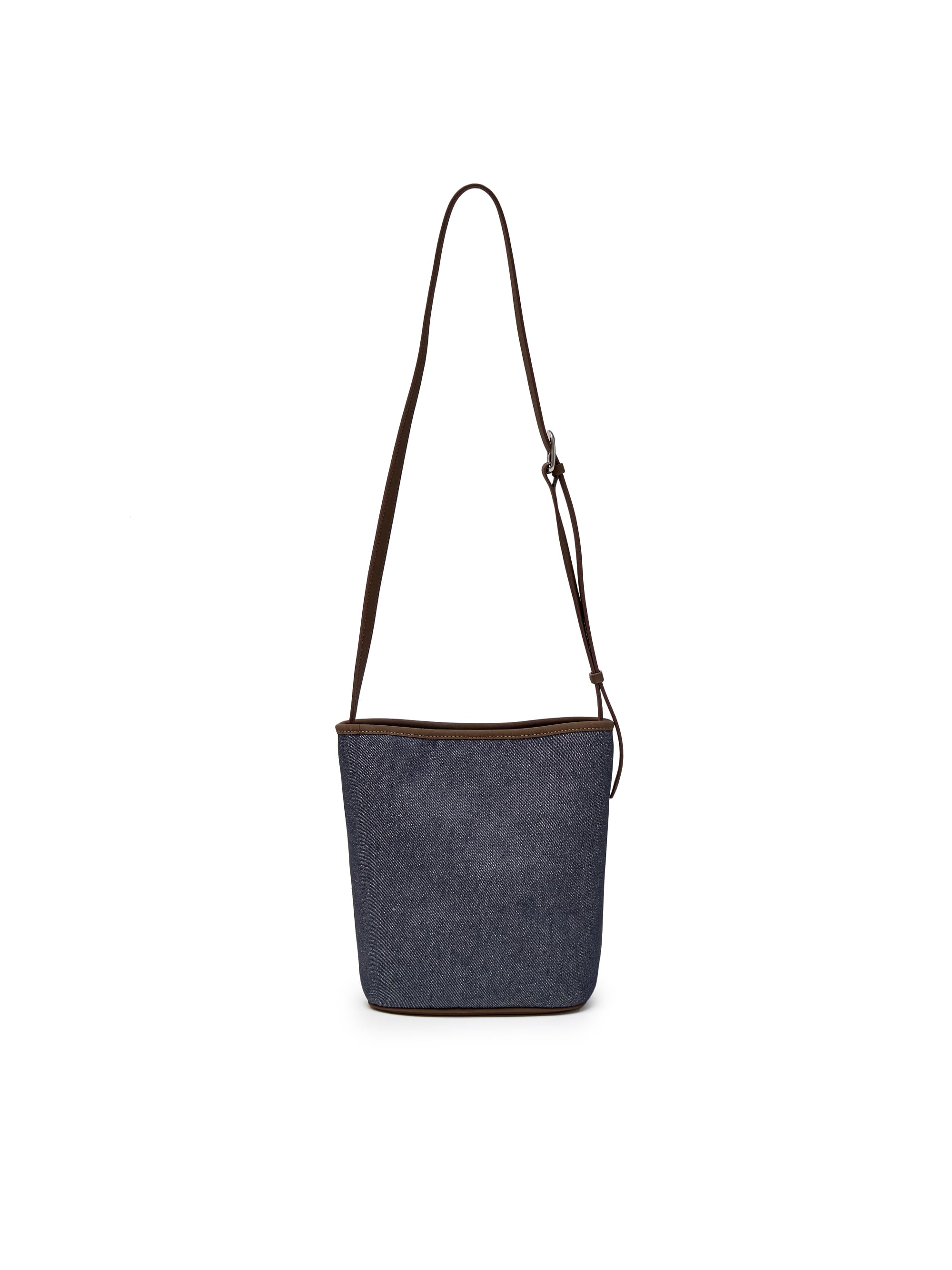 Denim Color Combination Bucket Bag