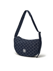 Dia Monogram Denim Jqd Cross Bag