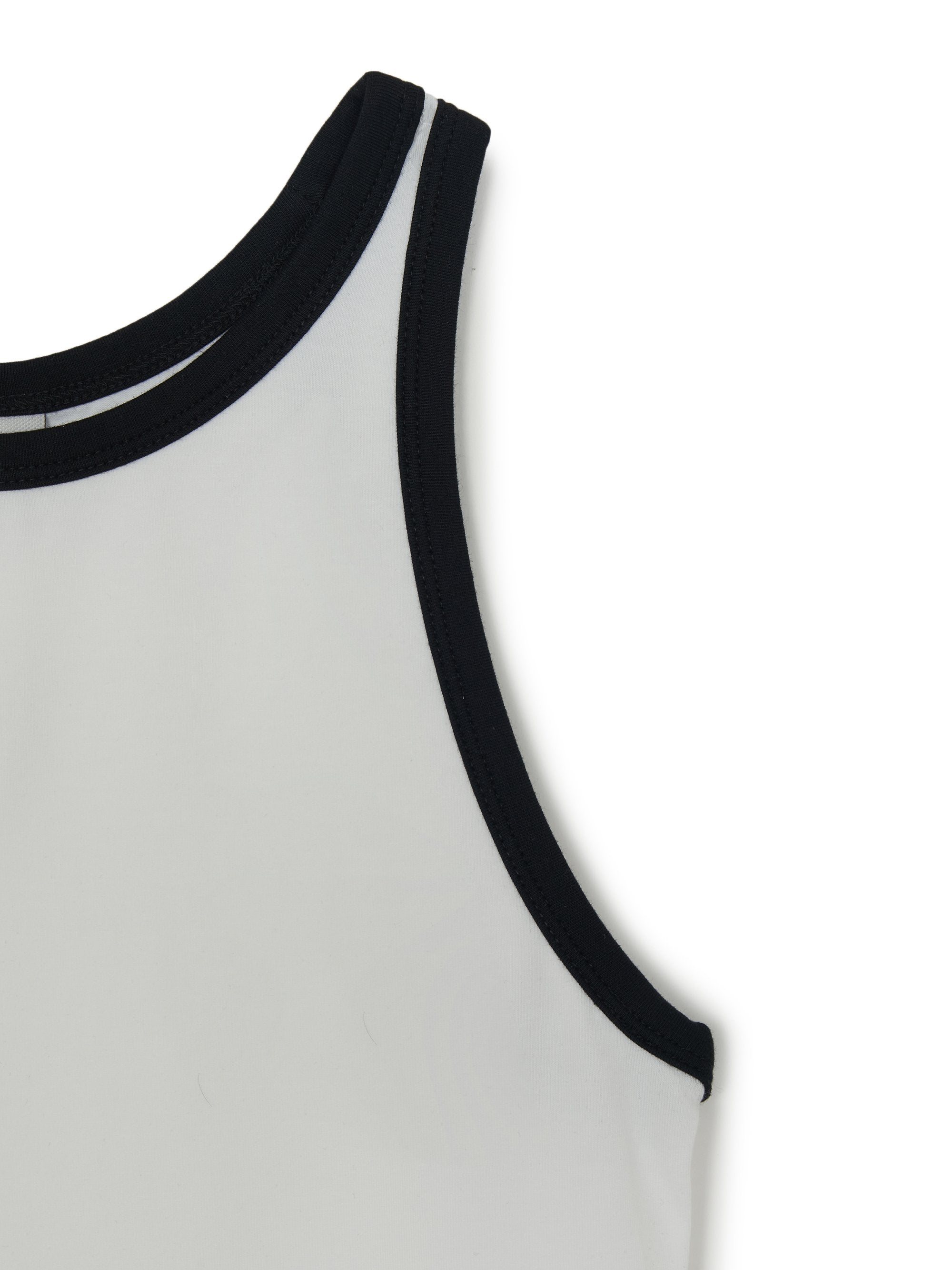 Women's Basic Ringer Crop Sleeveless T-shirt