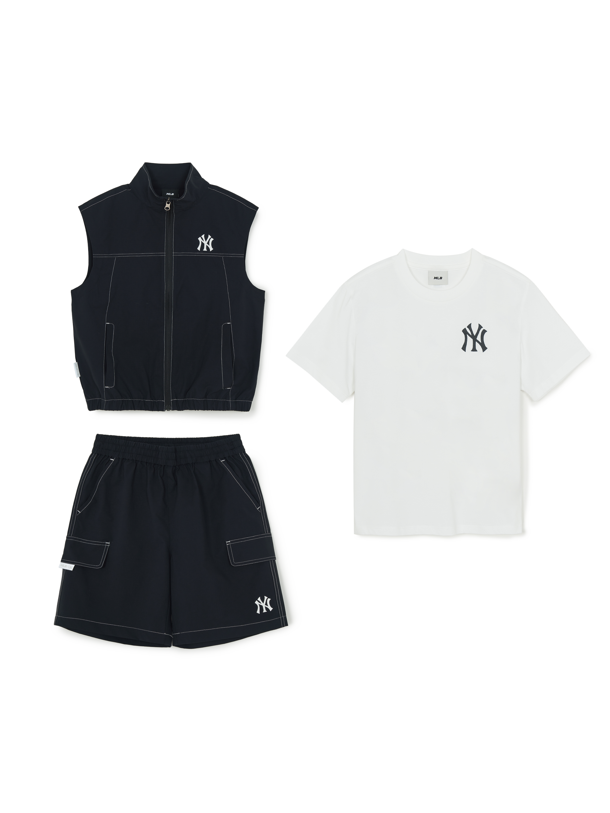 STREET BASIC ZIP-UP VEST 3 SET