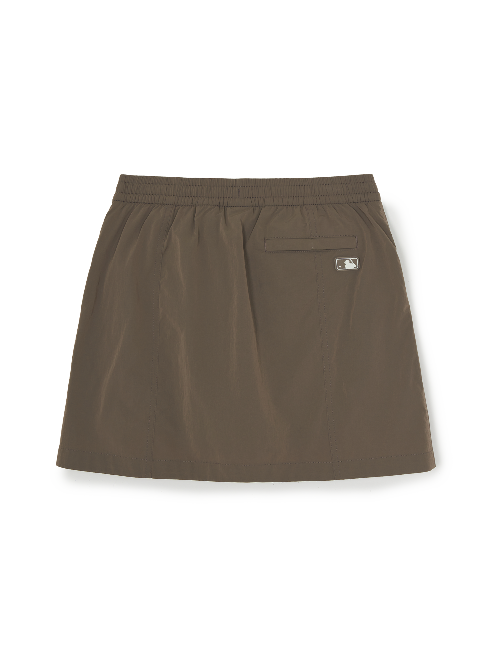 Women's Gorpcore Glossy Shirring Mini Skirt