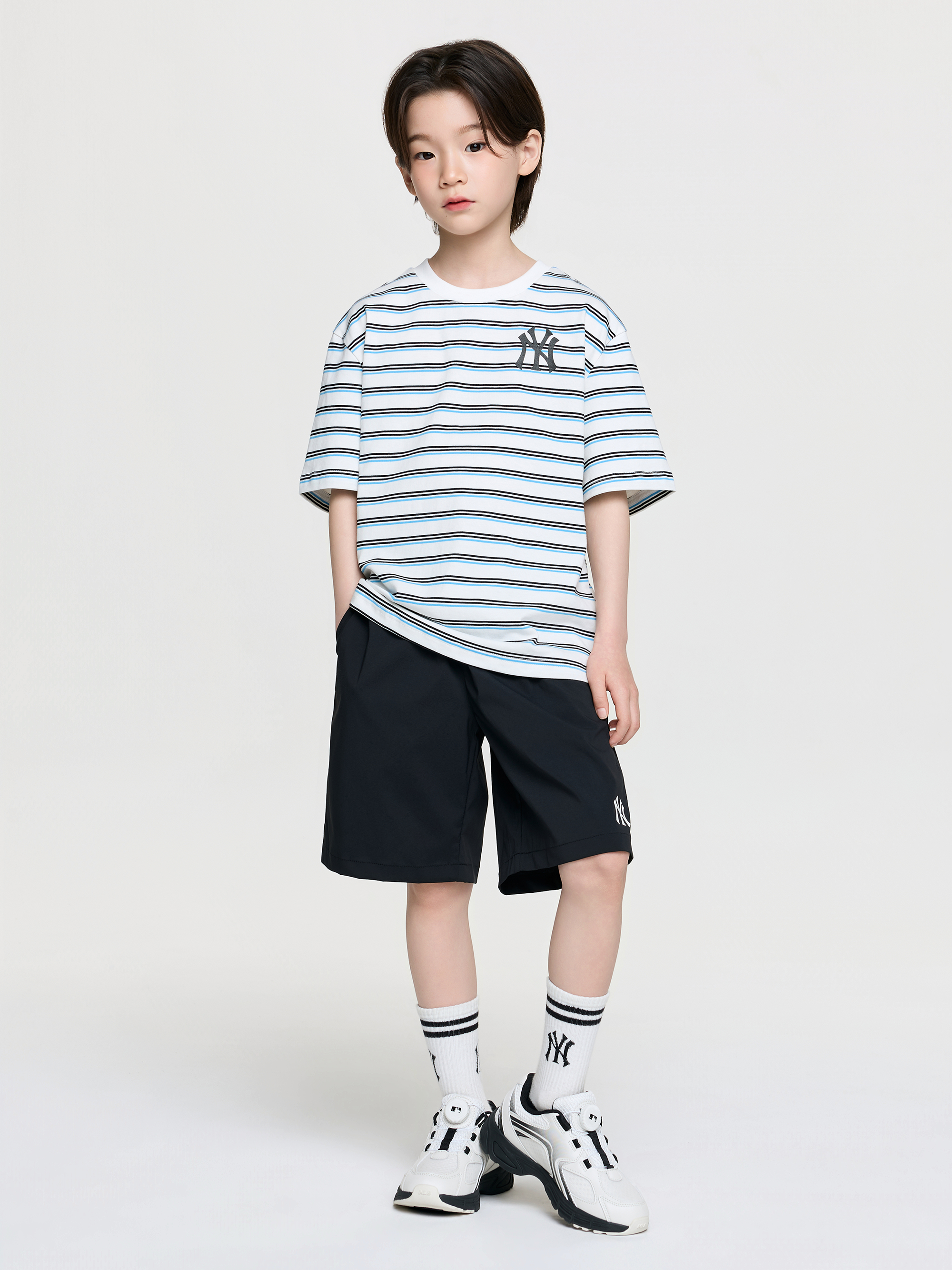 STREET BASIC STRIPED ARTWORK T-SHIRT SET