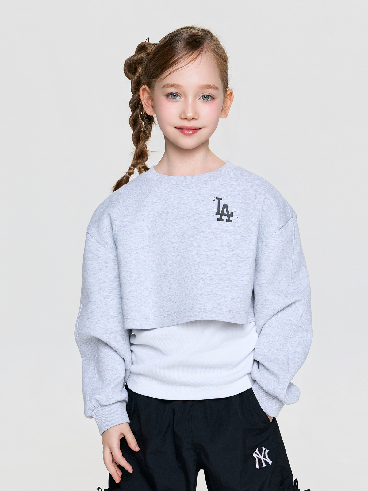 Street Girl's Layered Sweatshirt