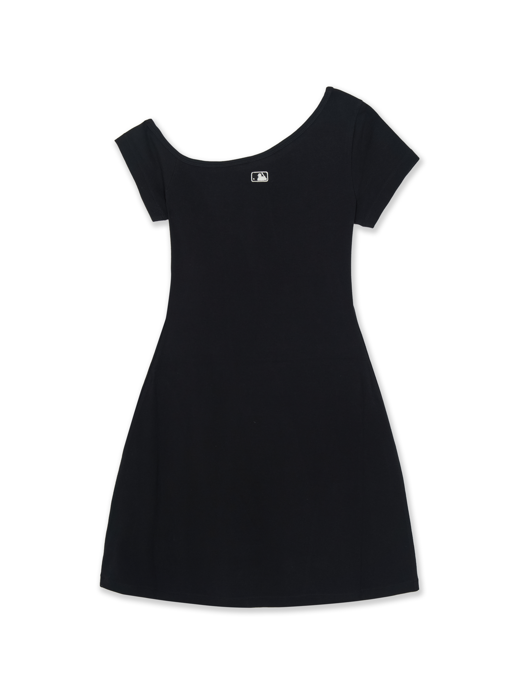 Women's Basic Off Shoulder Shirring Ribbed Dress