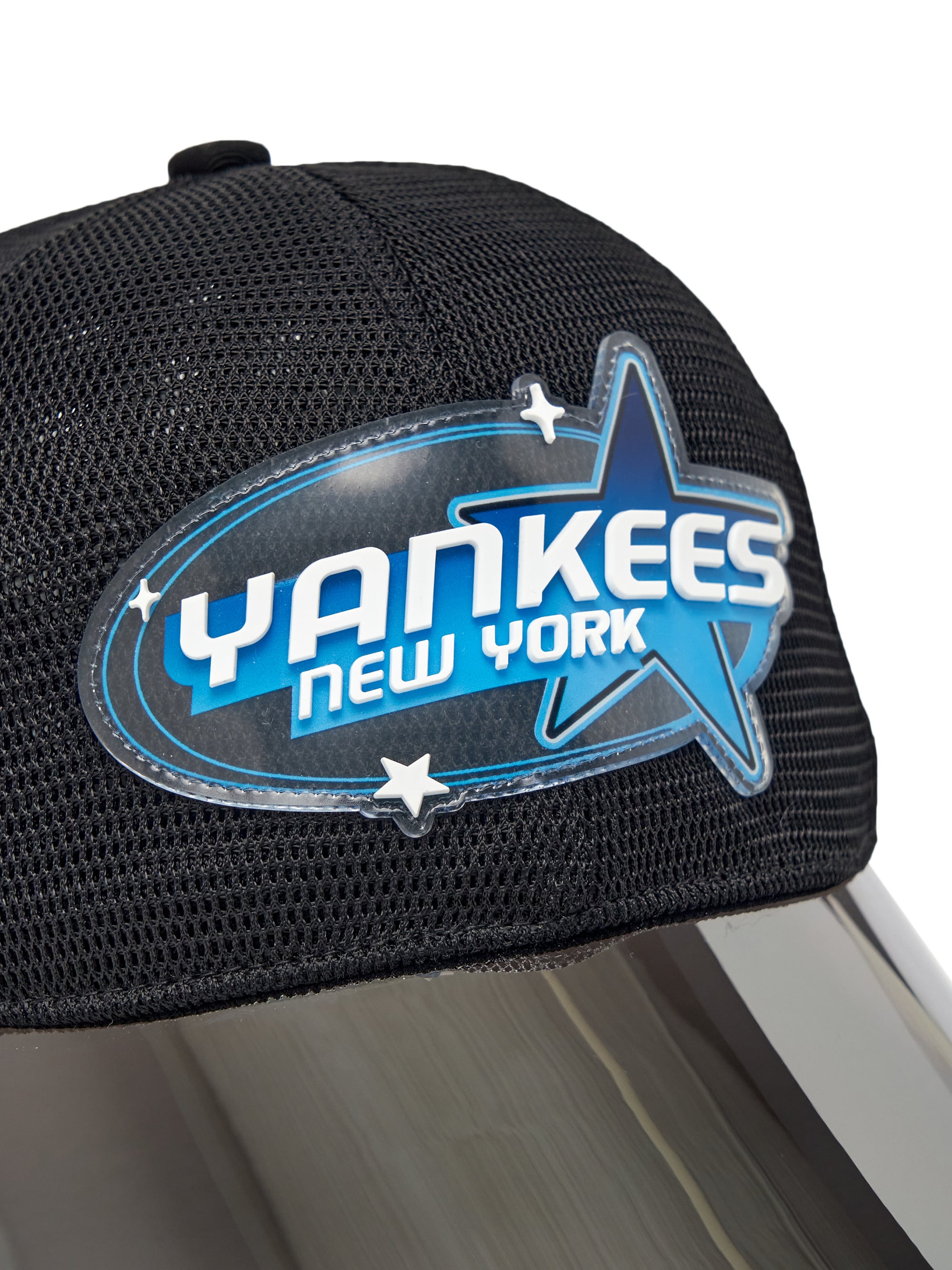 Mirror Brim Color Block All-Mesh Cap