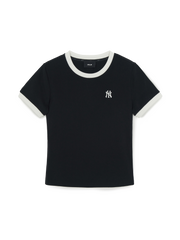 Women's Basic Small Logo Ringer T-Shirts
