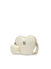 Quilted Monogram Heart Cross Bag