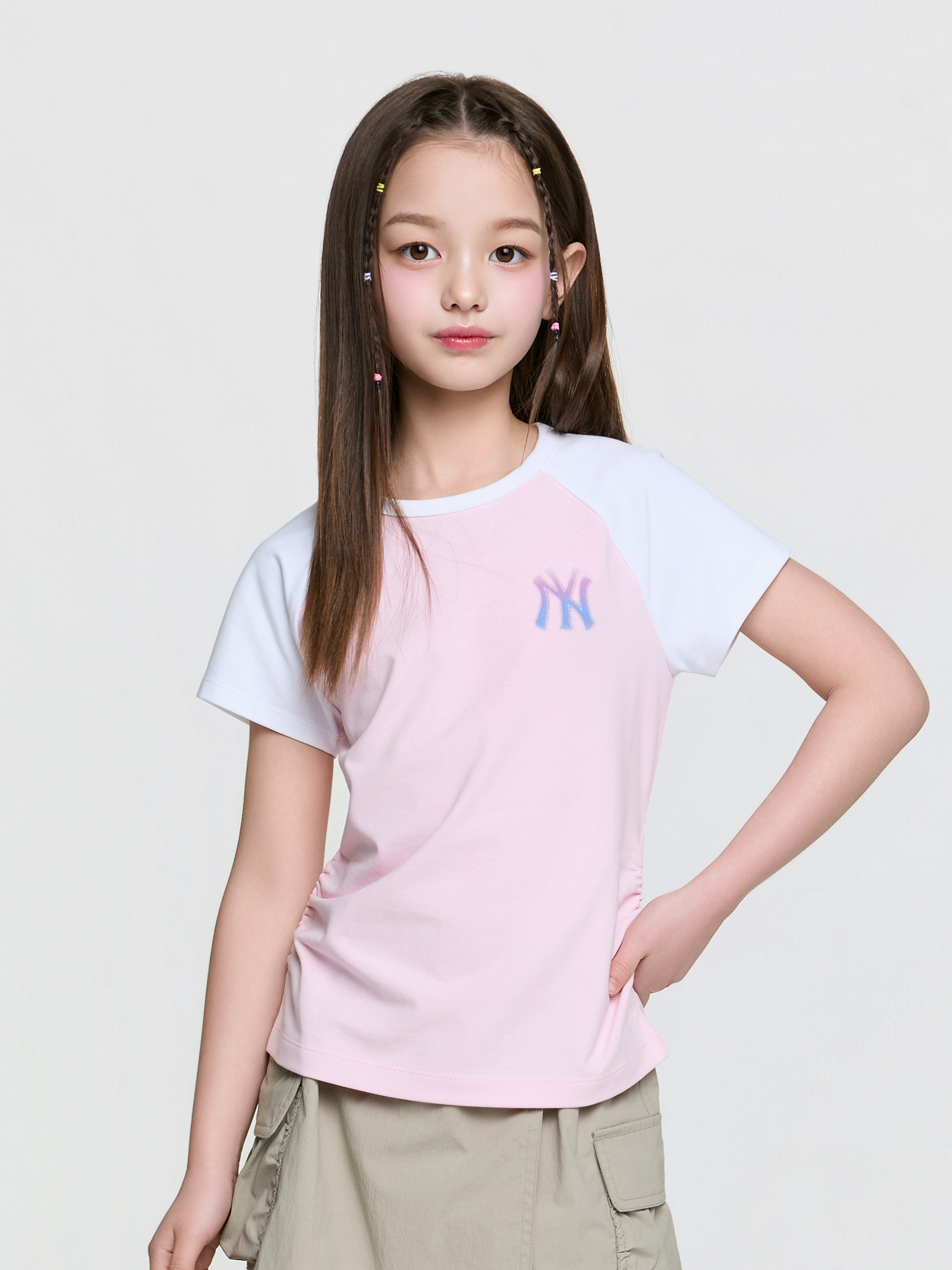 Girl's Sportive Big-Lux Raglan T-shirt