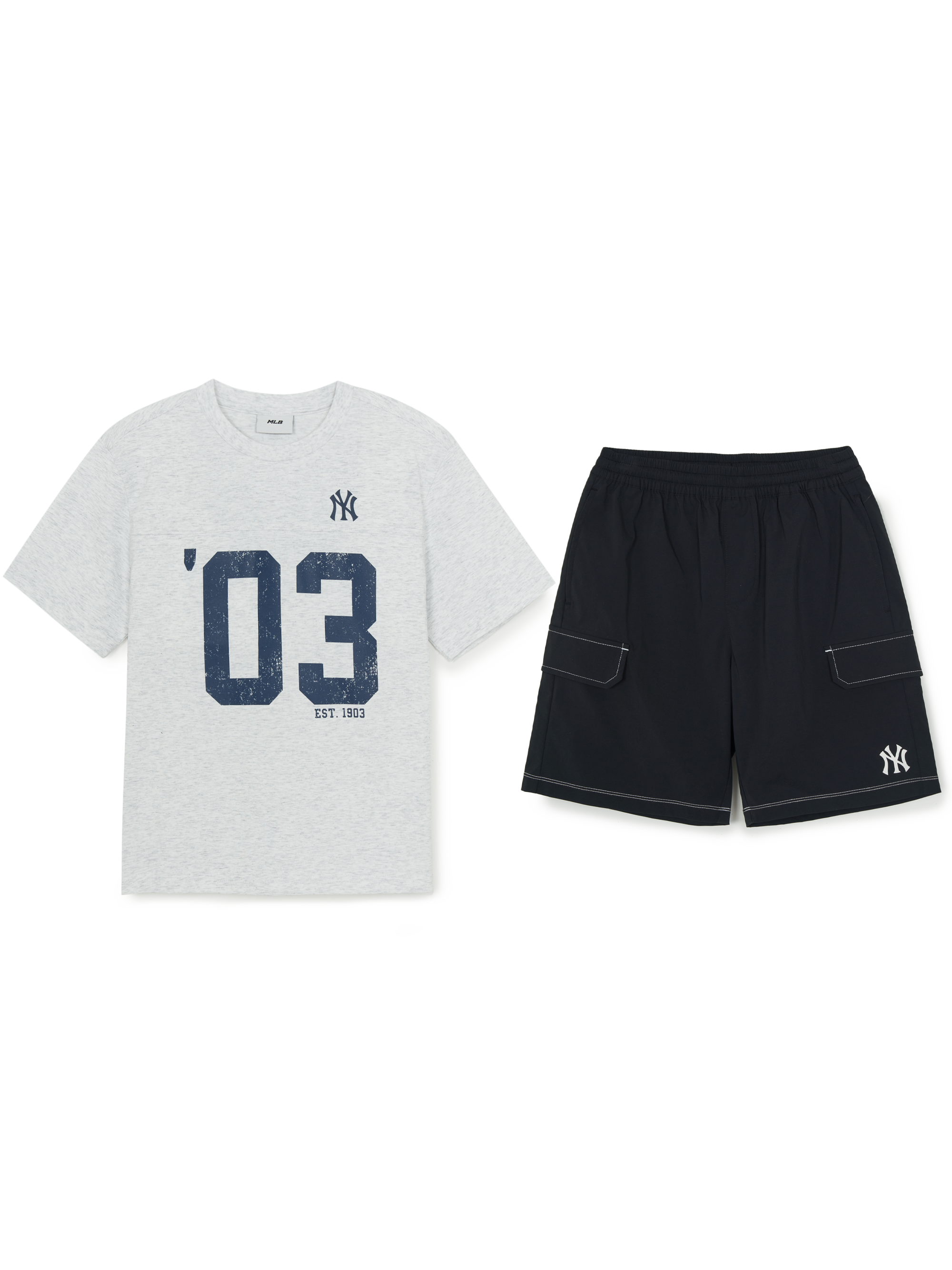 Sportive Varsity Number Artwork T-shirt Set