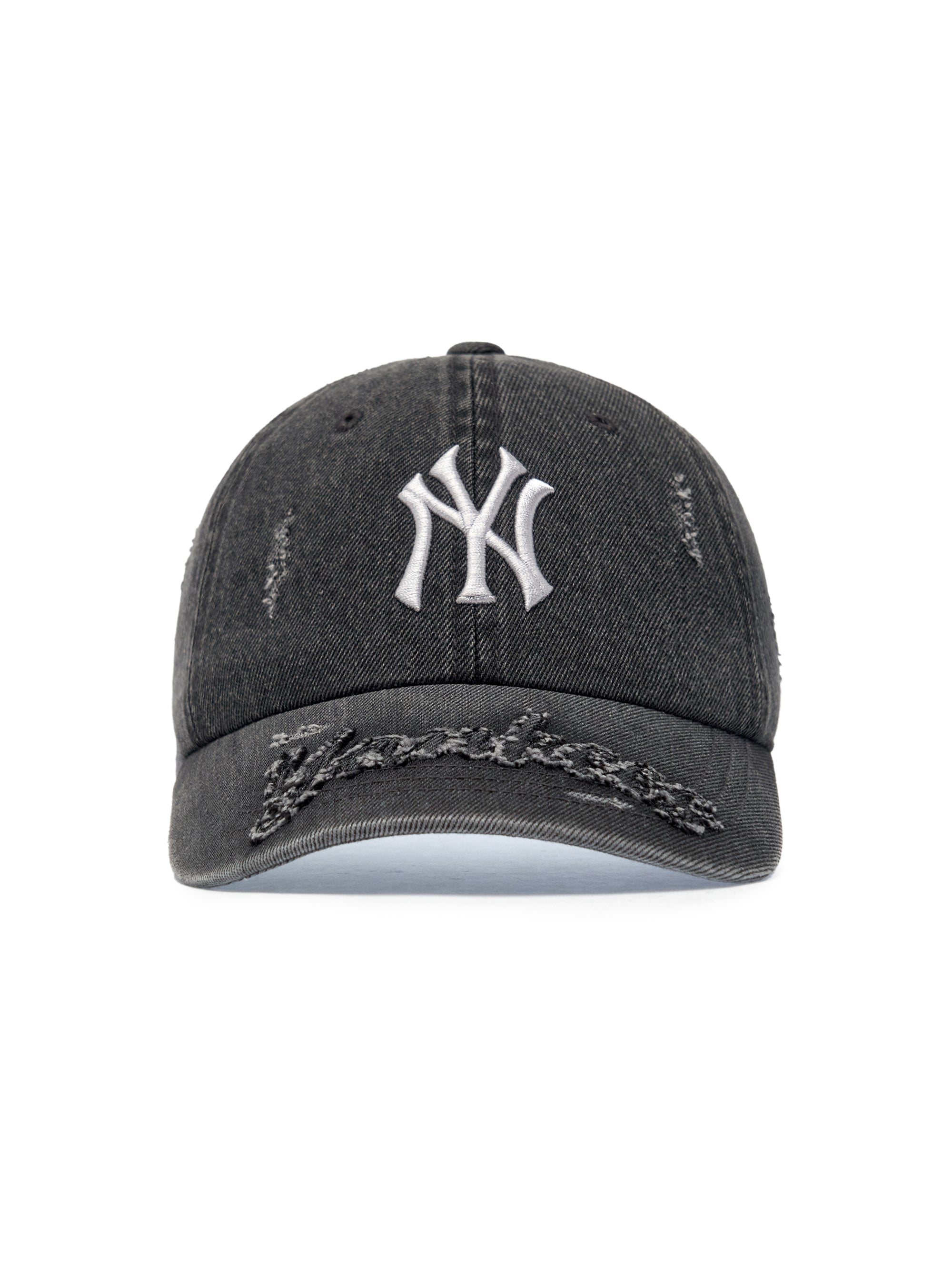 Vintage Destroyed Denim Unstructured Ballcap