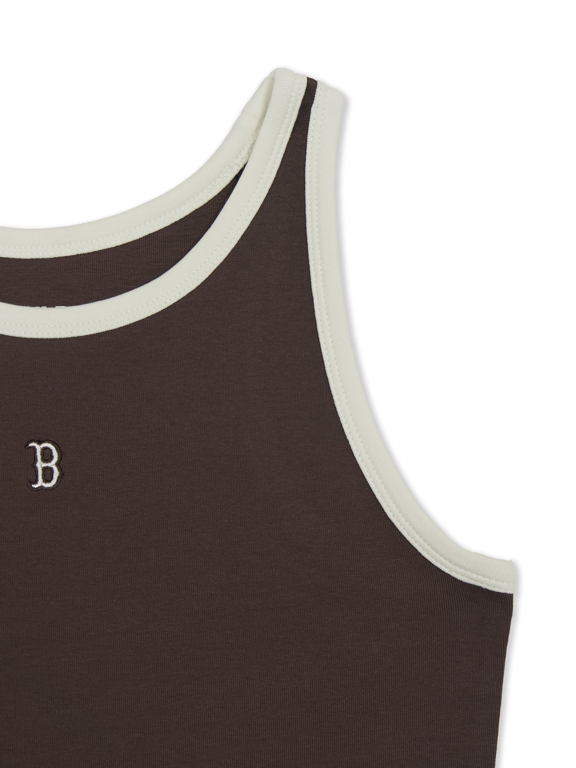 Women's Basic Ringer Ribbed Sleeveless Ops