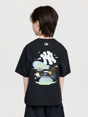 Sportive Summer Cloud Artwork T-shirt