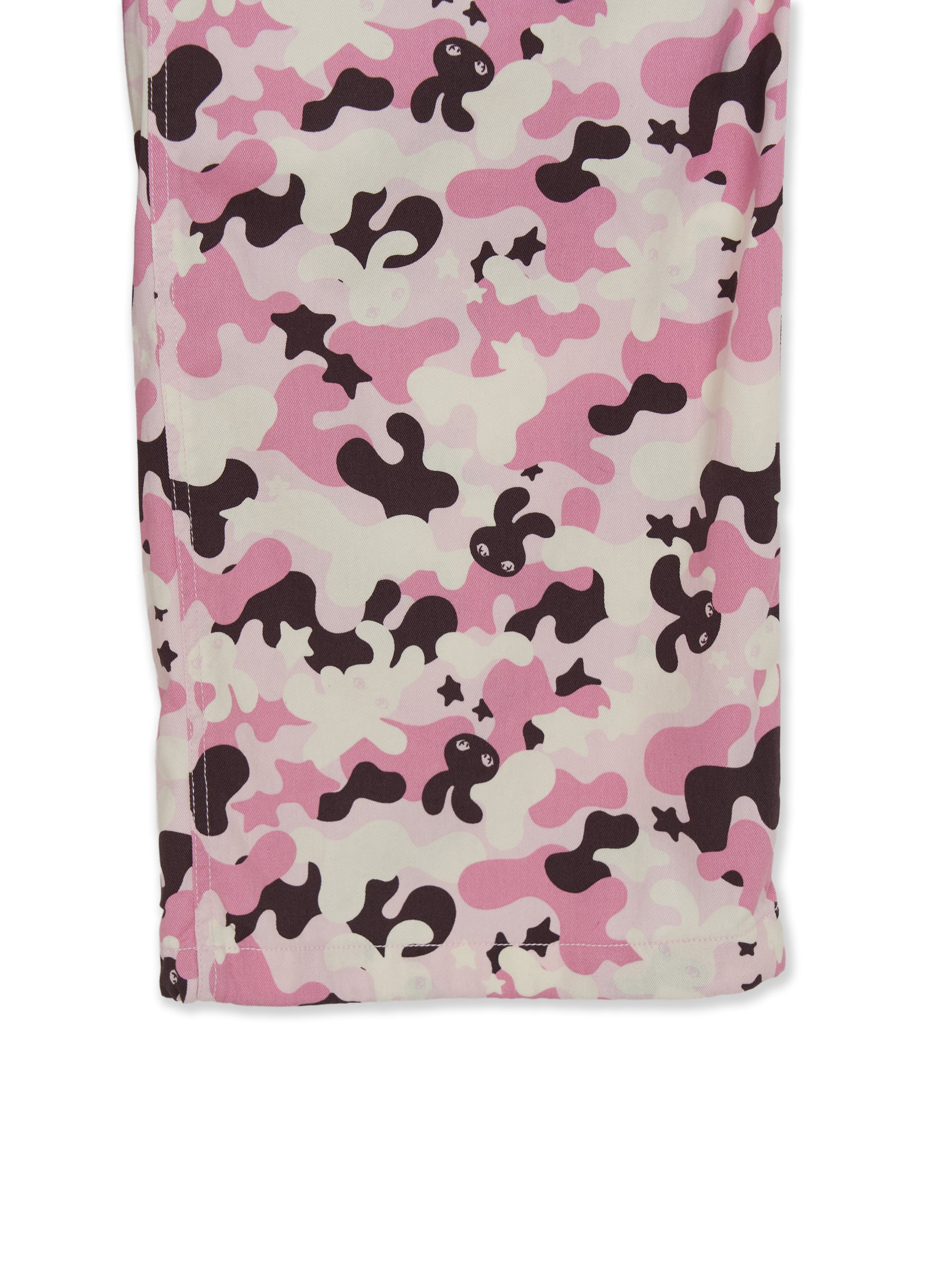 Women's Camo Low Rise Cotton Cargo Wide Pants