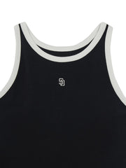 Women's Basic Ringer Ribbed Sleeveless Ops