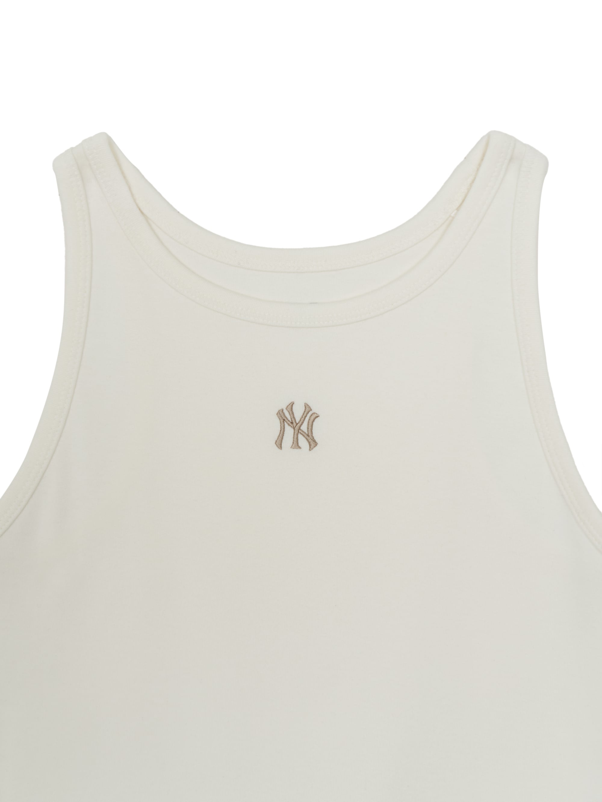 Women's Basic Small Logo Slim Crop Sleeveless T-shirts