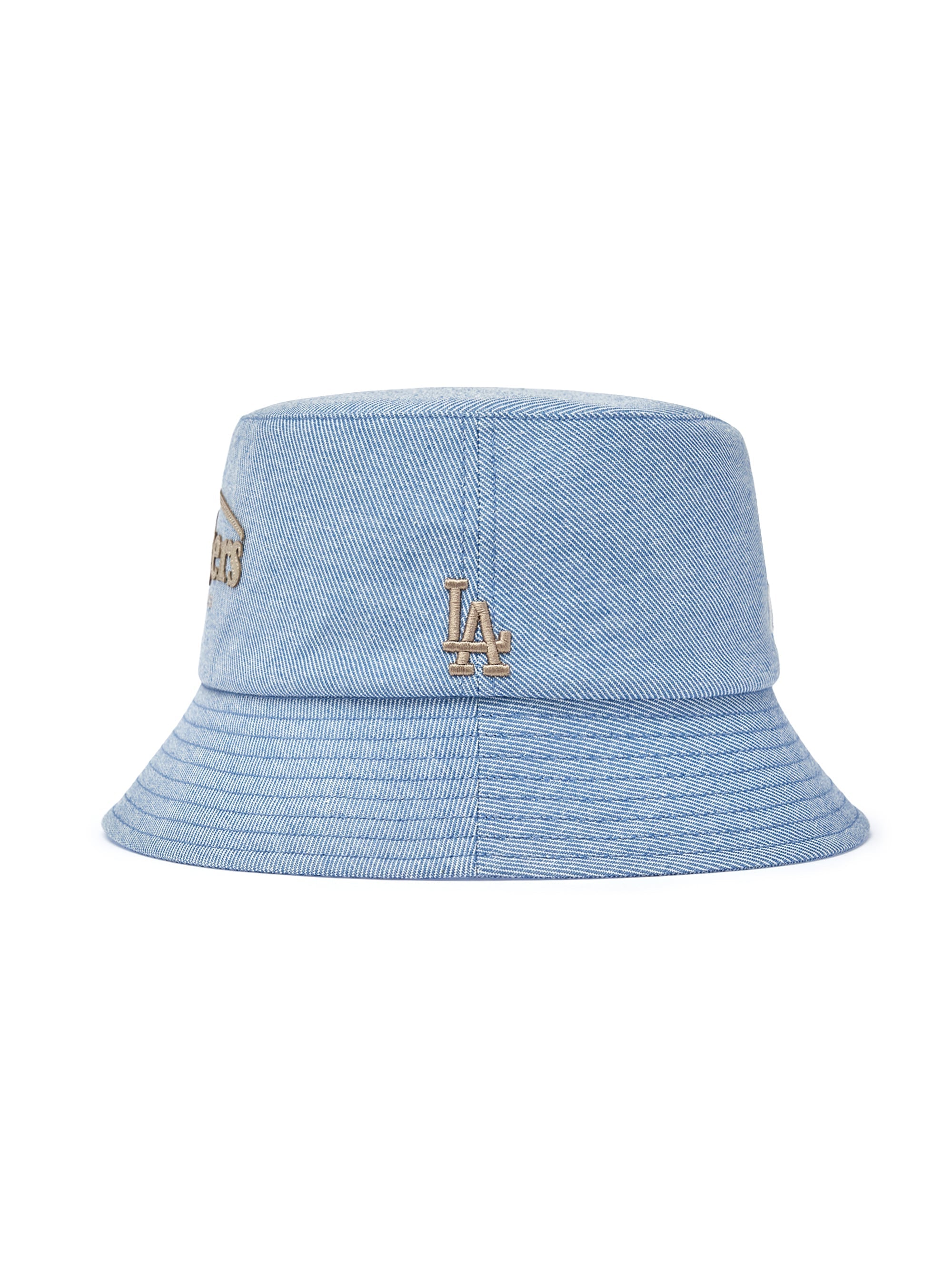 Vintage Denim Curve Logo Bucket Hat