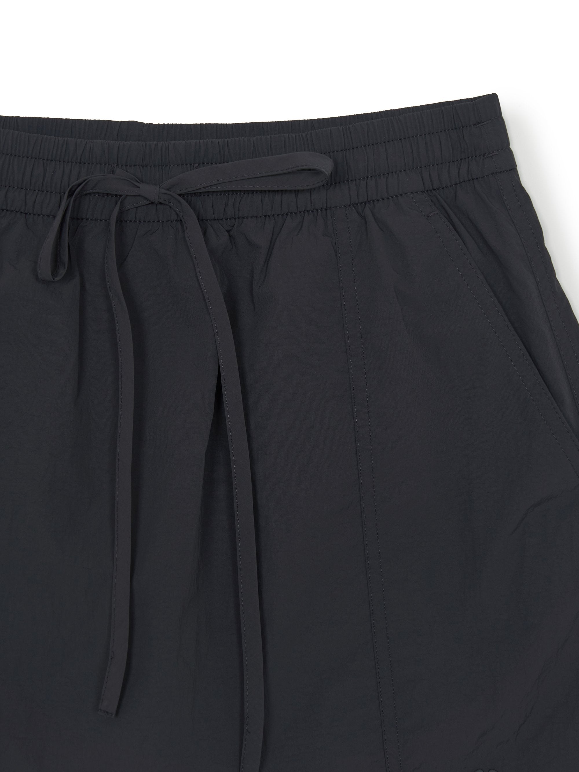 Women's Gorpcore Glossy Shirring Mini Skirt