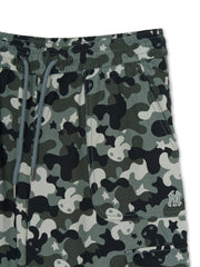 Women's Camo Low Rise Cotton Cargo Wide Pants