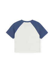 Women's Vintage Color Block Crop T-Shirt